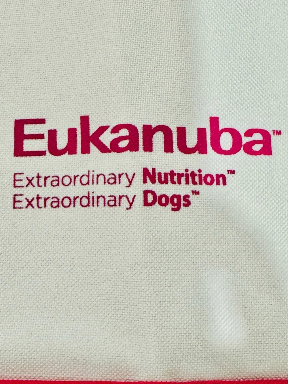 Eukanuba Pink and White Tote Bag